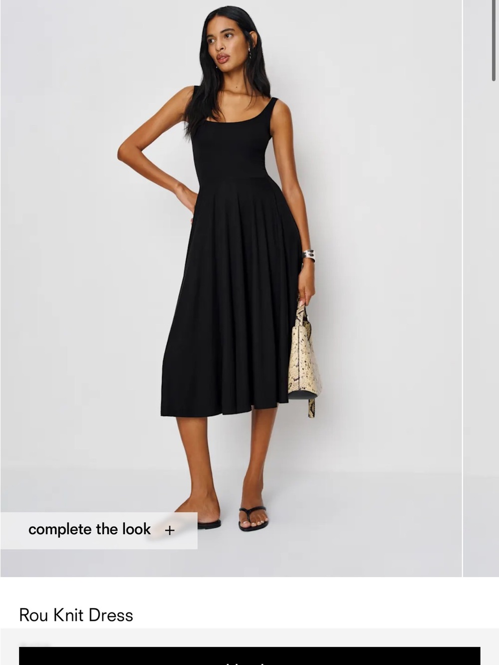 Reformation Black Rou dress